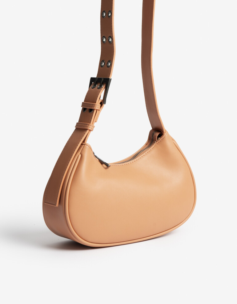 City Cartera Casual Baguette - Naranja Durazno