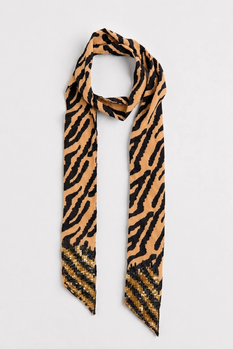 PASHMINA SHINE ZEBRA Cebra