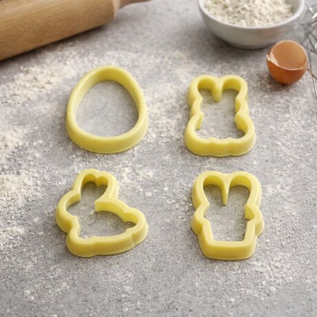 Cortantes de Pascua 4 Piezas Brillantes Cortantes de Pascua 4 Piezas Brillantes