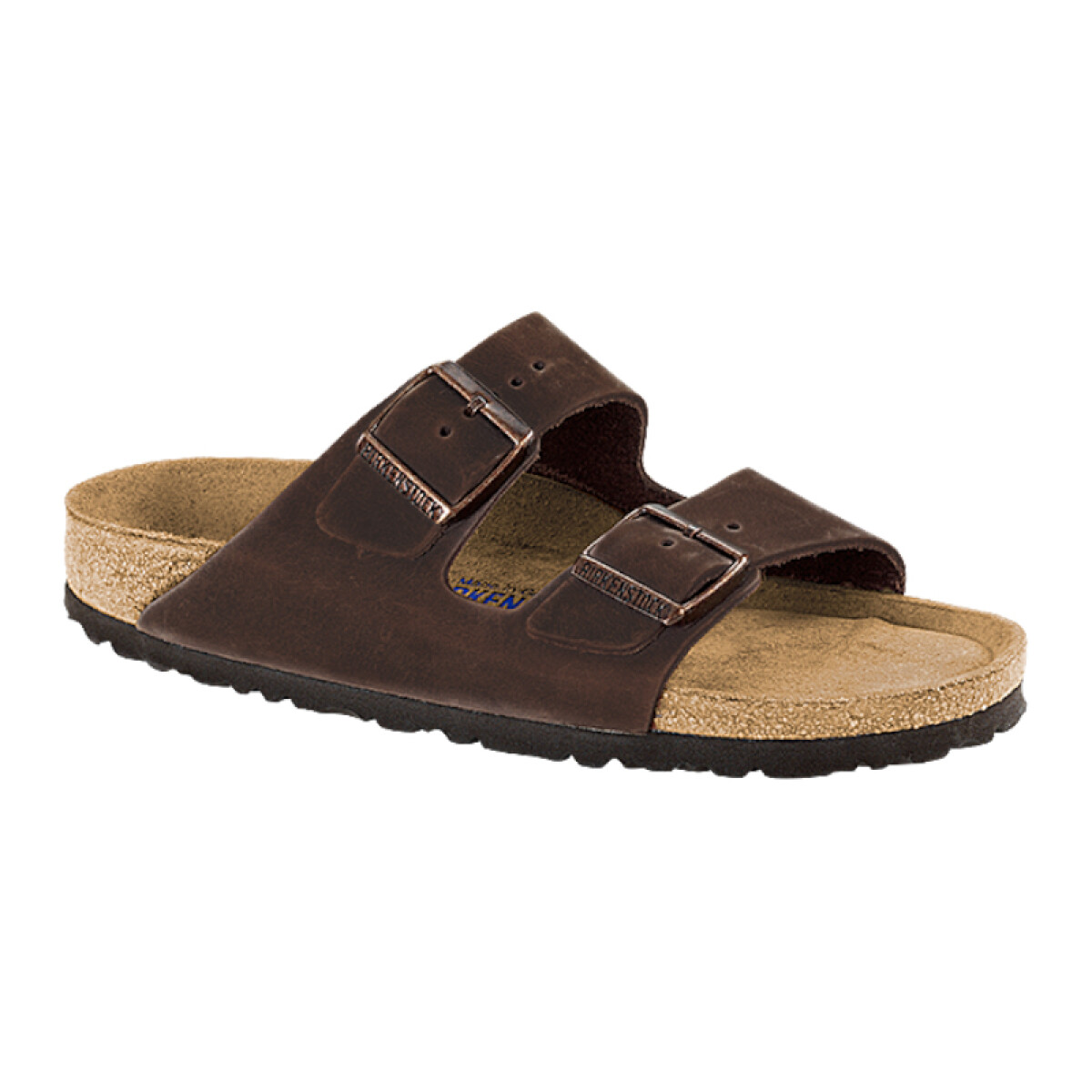 Sandalia Arizona Soft Footbed Oiled Leather - Regular - Marron 
