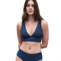 Imagen de Top Liberdade – Bikini de tejido italiano con filtro UV+50 Azul