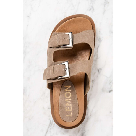 Sandalia Gamuza Vison