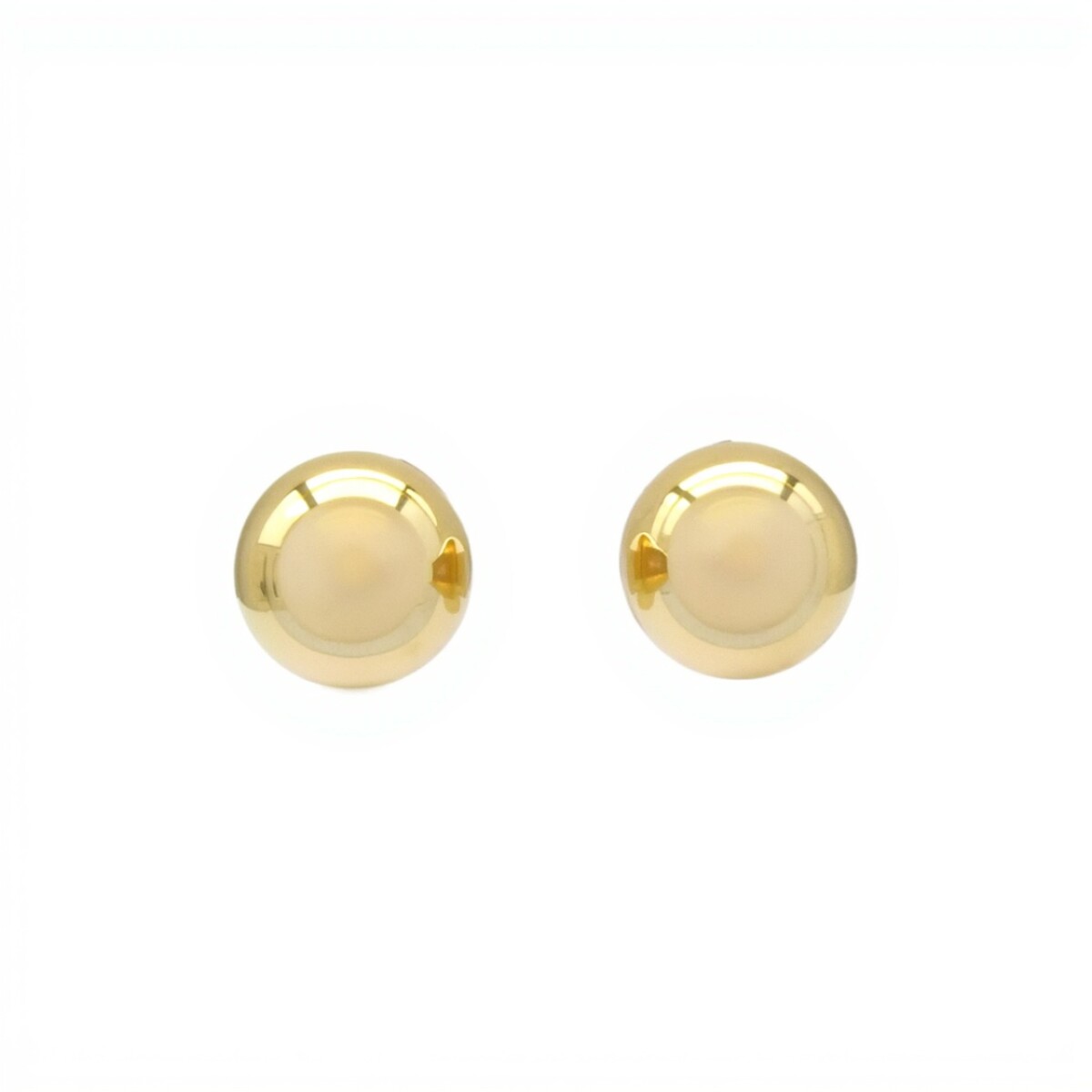Caravanas oro Bolas - Oro bajo - Sin piedra- CA8009 - sinpiedra 