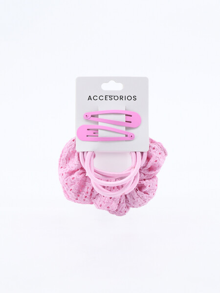 COLEROS Y SAPITOS PACK X 8 ROSA VIEJO
