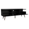 Rack TV Lumax Londres hasta 65" con Cajones y Estantes Negro