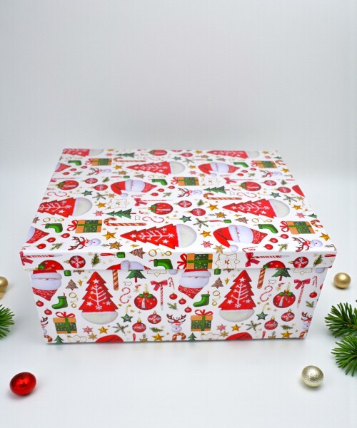 Caja Rigida Navidad 26,5 x 34,5 x 15 Diseño 1