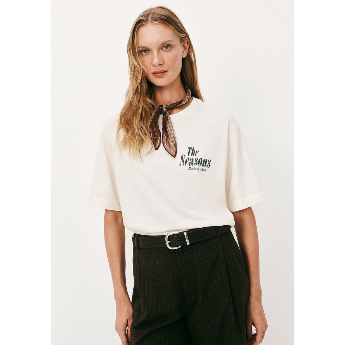 CAMISETA MM FEM - CREME 