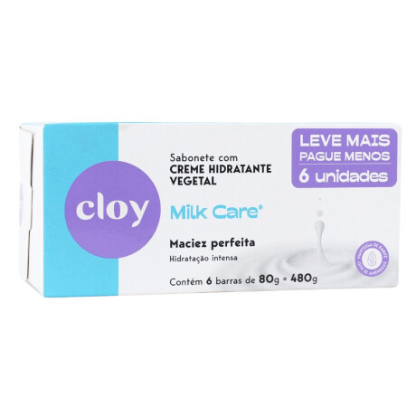 Jabón de tocador Cloy milk care 6 unidades Jabón de tocador Cloy milk care 6 unidades