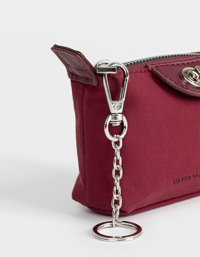 Monederos Monedero Con Solapa Burgundy - Rojo Burdeaux