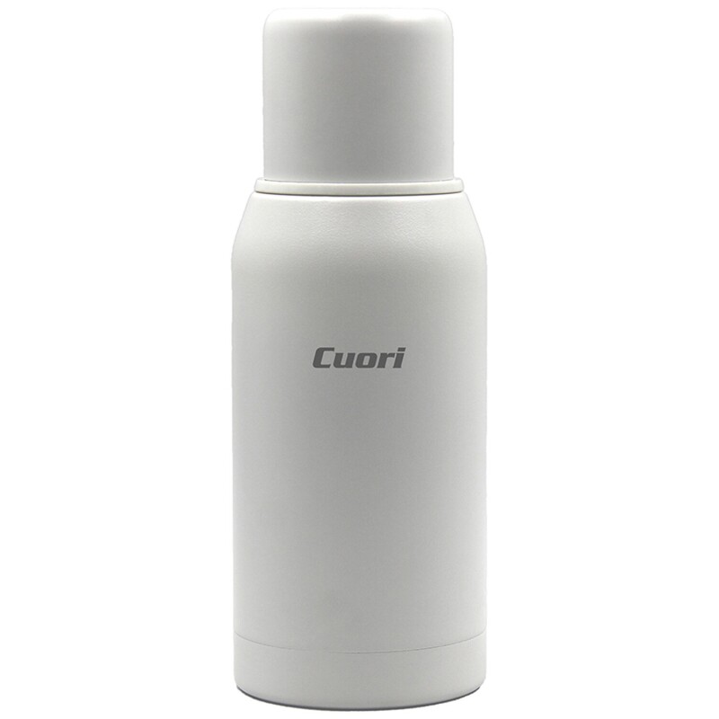 Termo Cuori Botti 750ml de acero Inox con tapón cebador Blanco