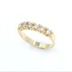 Anillo en oro 18k amarillo y brillantes Anillo en oro 18k amarillo y brillantes