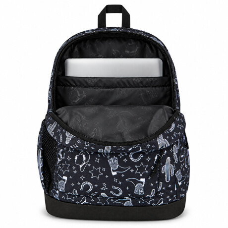 Mochila Escolar p/ Laptop Jansport Cross Town Plus Original Black Black White