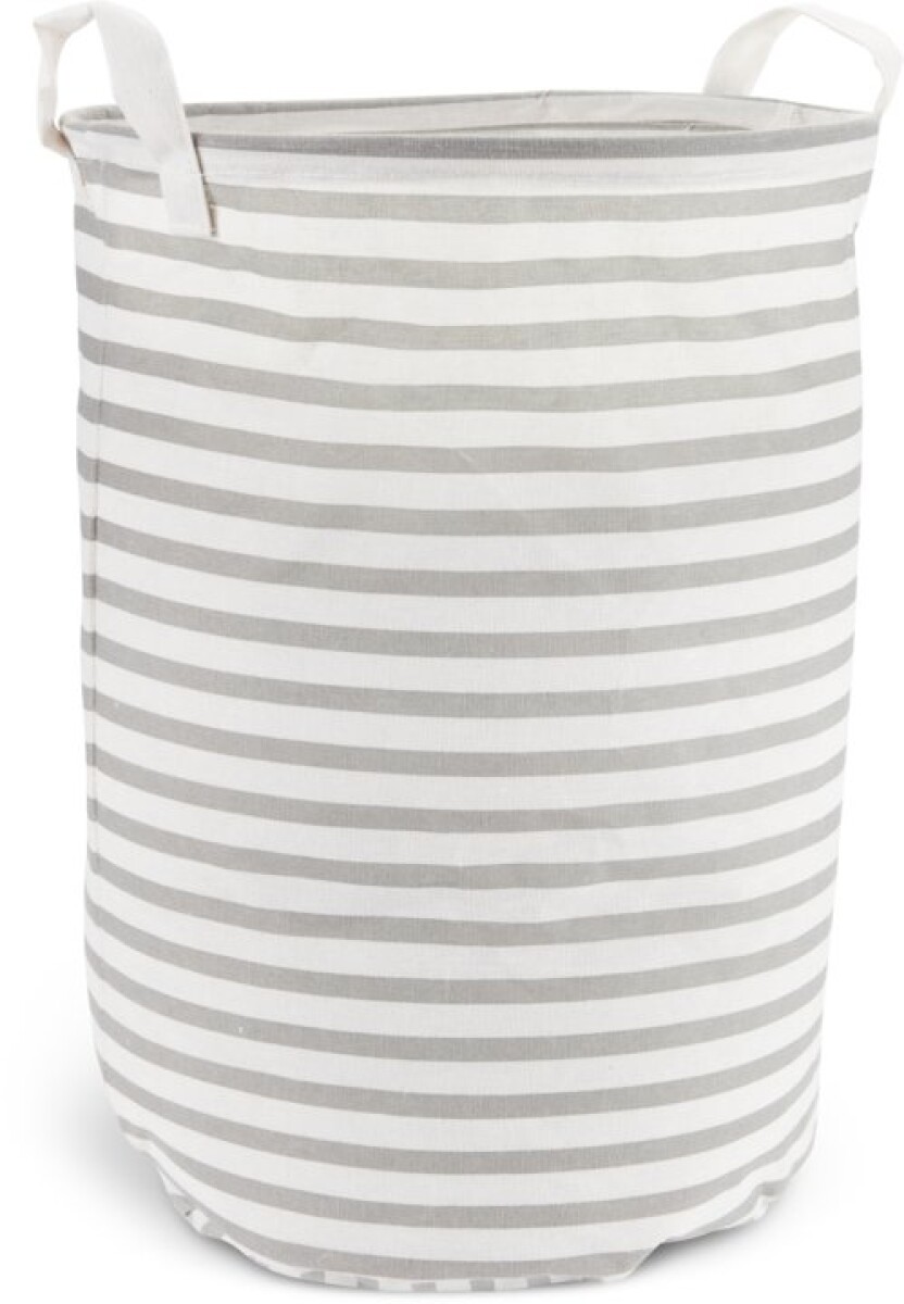 Cesta para ropa ASGEIR Ø36xA50cm - Gris/blanco 