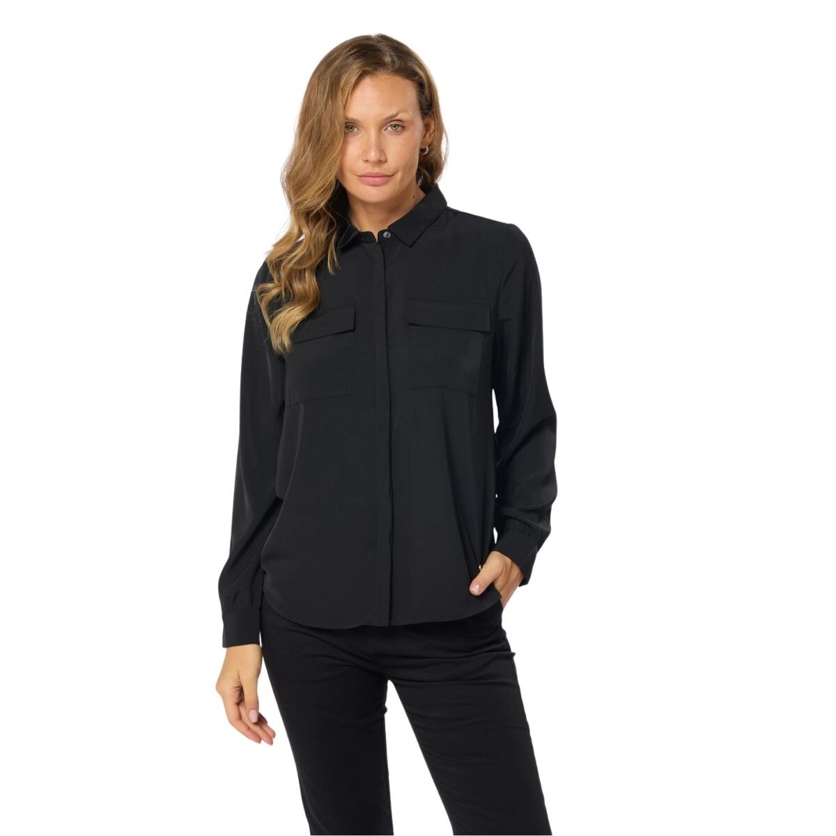 CAMISA XS-XXL - NEGRA 