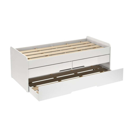 Cama Marinera 1 plaza con cajones juliette Moderna Blanco