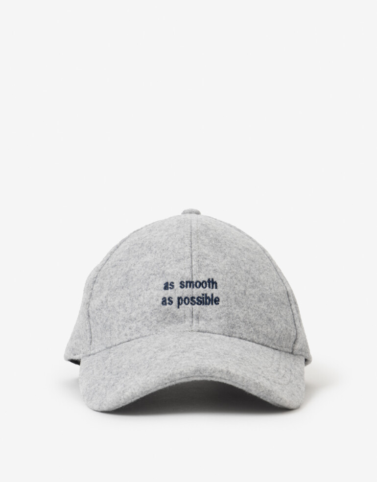 Caps Gorra Bordada Fieltro - Gris Cemento