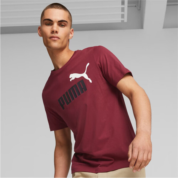 ESS 2 COL LOGO TEE - PUMA BORDO