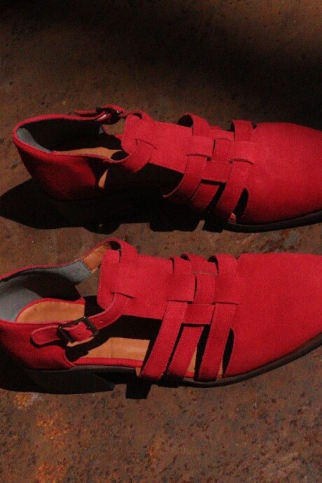 Sandalia Mallorquina Rojo