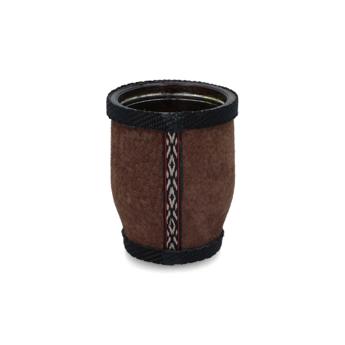 MATE DE VIDRIO FORRADO CUERO - MULTICOLOR 