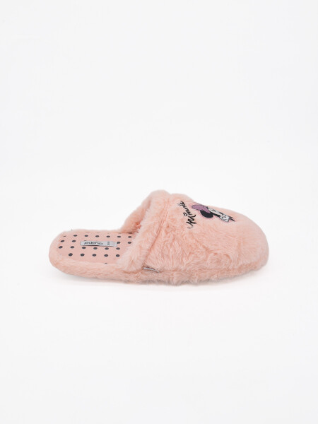 PANTUFLA MINNIE ROSADO.