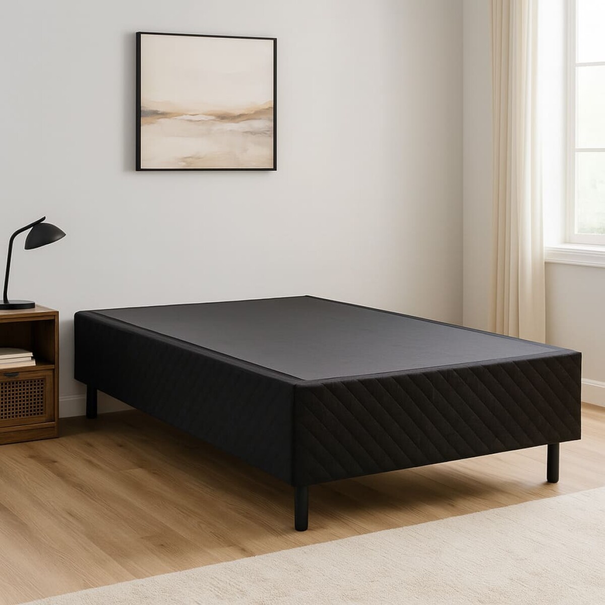 Base BOX Una Plaza 78x188x37 cm – Soporte Firme para Colchón | Calidad Uruguay 