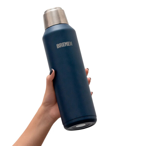 Termo Bremen Acero Inoxidable 1l Tapa Magnética AZUL