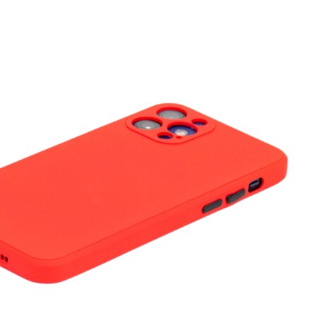 Estuche Funda De Silicona Para Iphone 12 Pro Rojo