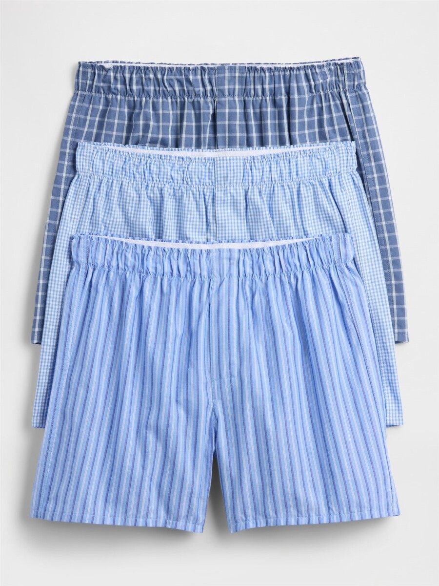 Boxer Pack X3 Hombre - Blue Multi 