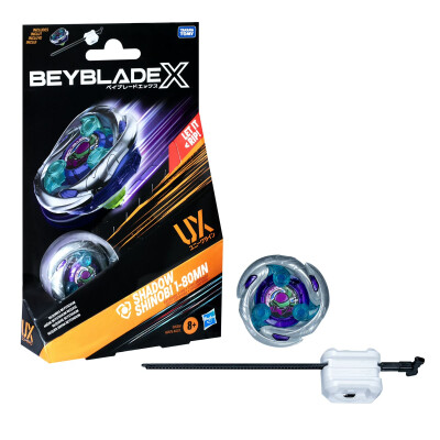 Beyblade X Xtreme Trompo + Lanzador Hasbro UX Shadow Shinobi 1-80MN