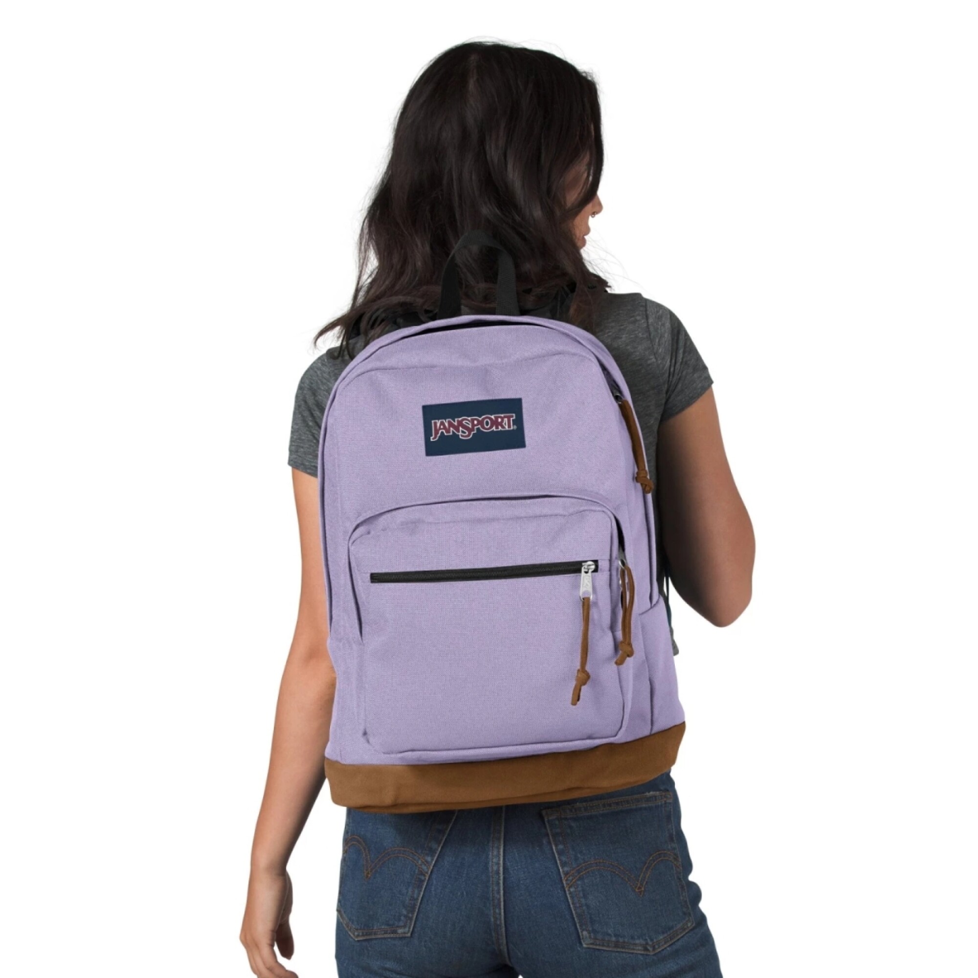 Mochila Right Pack Jansport Lila Aventureros