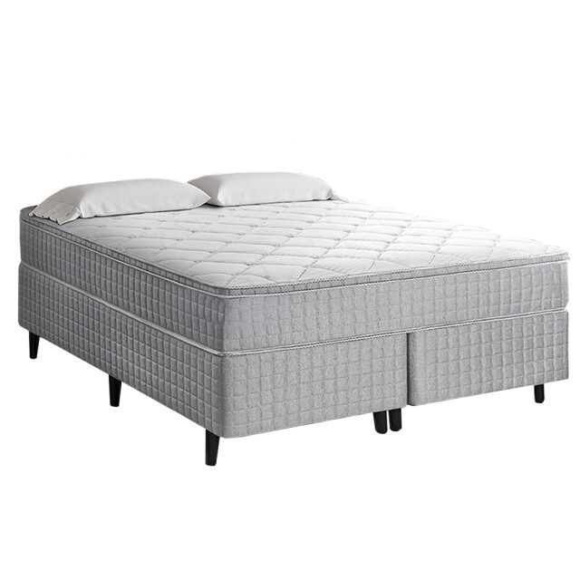 Sommier Queen Size 1.60mt - bioterapia - Espuma Resortes MaxForce Sommier Queen Size 1.60mt - bioterapia - Espuma Resortes MaxForce