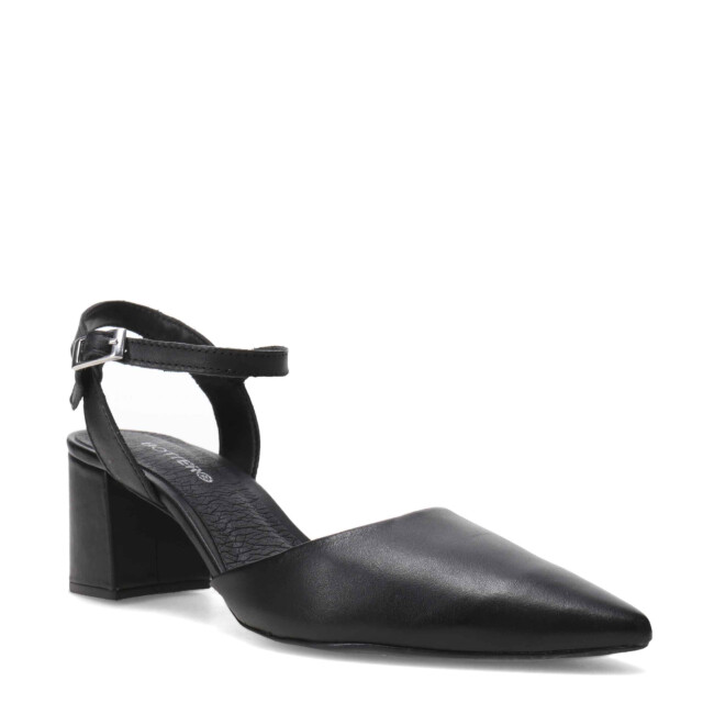 Zapato de Mujer Bottero abierto con tobillera Negro