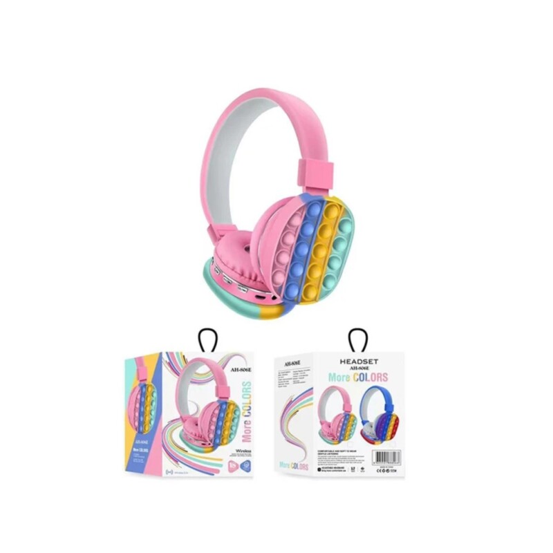 Auriculares INALAMBRICOS BLUETOOTH VINCHA POPIT AH806E Auriculares INALAMBRICOS BLUETOOTH VINCHA POPIT AH806E