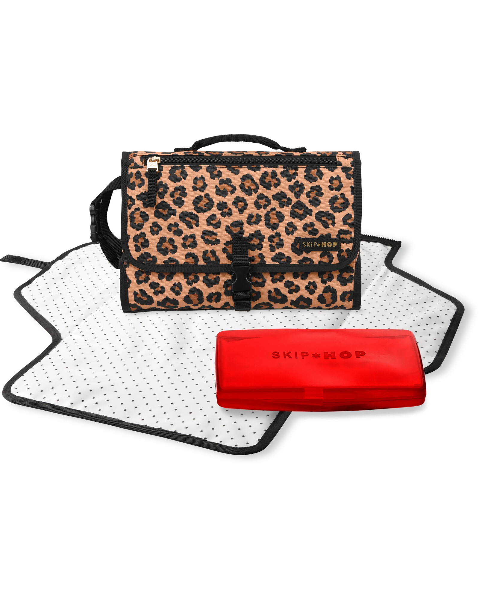 Cambiador portátil Pronto, diseño leopardo Cambiador portátil Pronto, diseño leopardo
