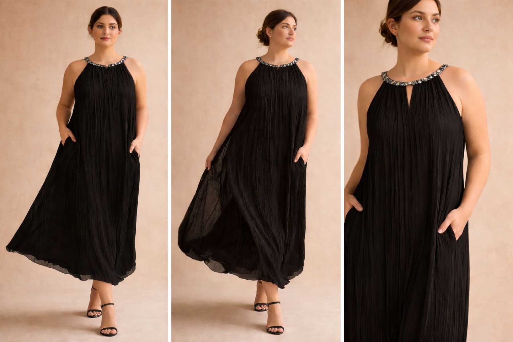 VESTIDO MAXINE - Negro 