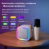 Parlante Karaoke Bluetooth Luces RGB Con Micrófono Portable® Variante Color Azul