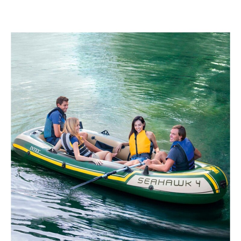 INTEX BOTE GOMÓN INFLABLE SEAHAWK 4 SET 4 PERSONAS Intex Bote Gomón Inflable Seahawk 4 Set 4 Personas