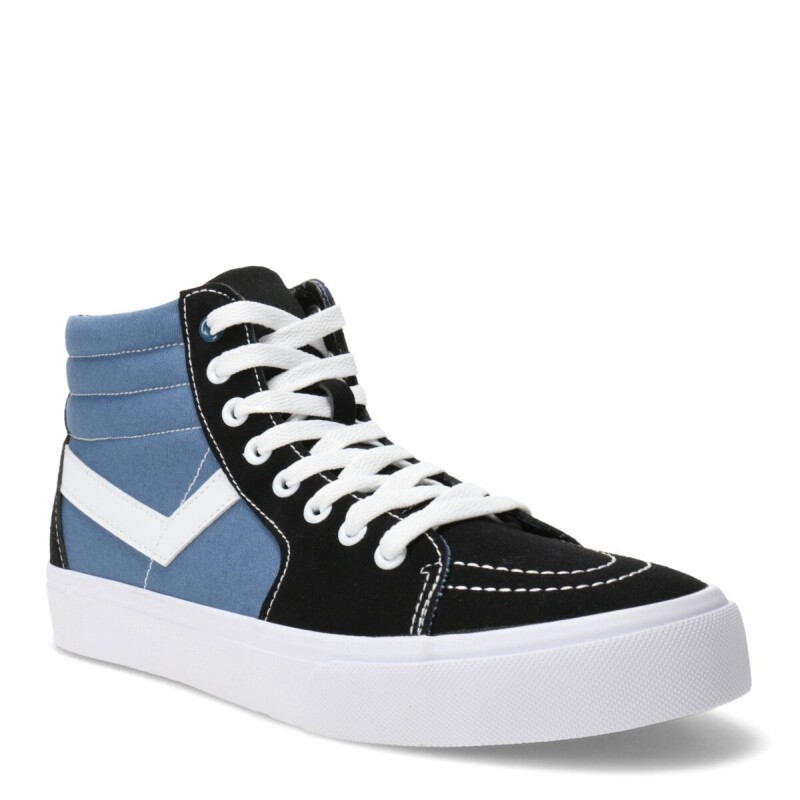 Championes de Hombre PONY Old School Canvas HI Men Negro - azul Marino