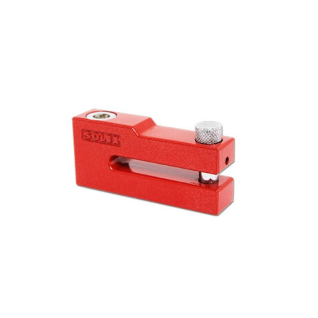Tranca De Disco Para Rueda De Moto - Solex - Color Rojo Tranca De Disco Para Rueda De Moto - Solex - Color Rojo