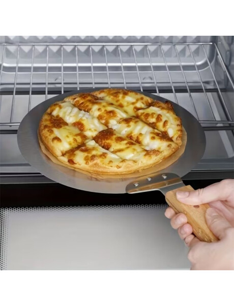 PALA PARA PIZZA D30CM/L50CM ACERO MANGO MADERA PALA PARA PIZZA D30CM/L50CM ACERO MANGO MADERA