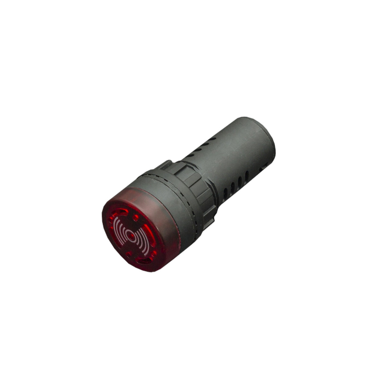 Buzzer sirena tipo piloto LED rojo Ø22x66cm 48VDC - CF4136 