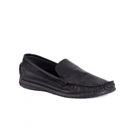 mocasín 100% cuero Negro