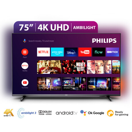 Smart Tv 75" Philips Android 4K Ambilight Smart Tv 75" Philips Android 4K Ambilight