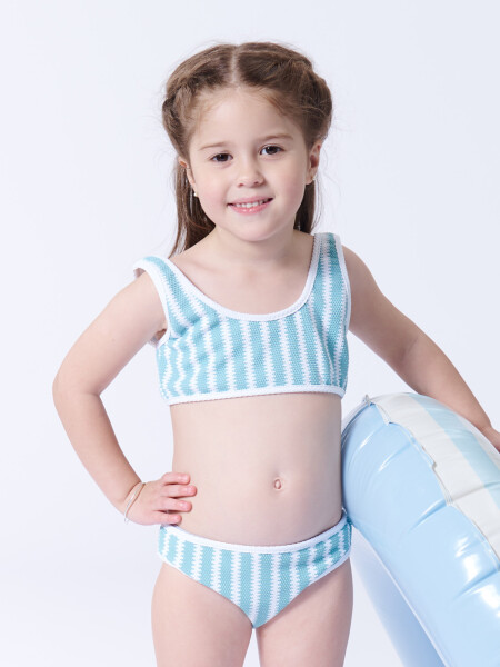 Bombacha bikini Textura Rayas Verde