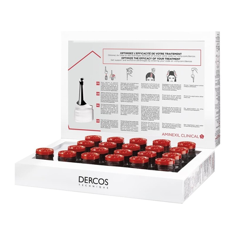 Dercos Aminexil Clinical 5 Woman 21 Ampollas 6 Ml. Dercos Aminexil Clinical 5 Woman 21 Ampollas 6 Ml.