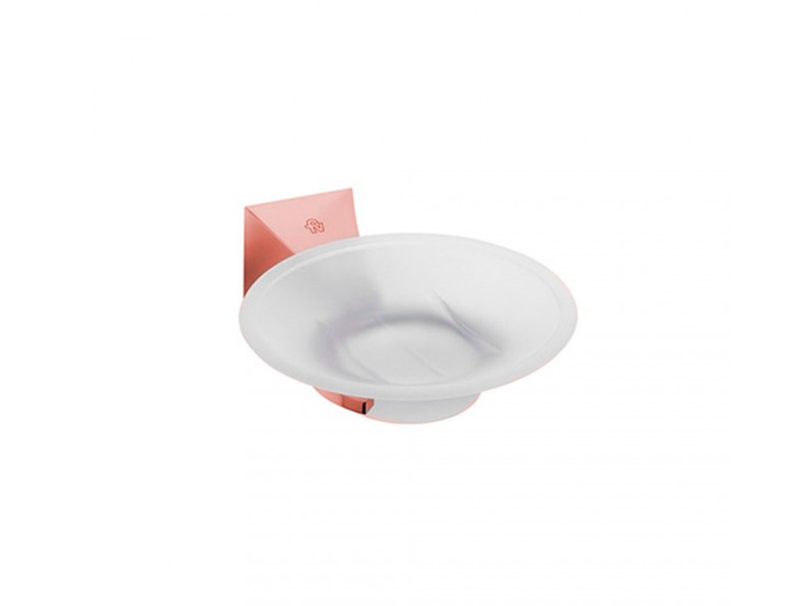 Jabonera De Aplicar Metal Urbano Bronce Rose Gold 