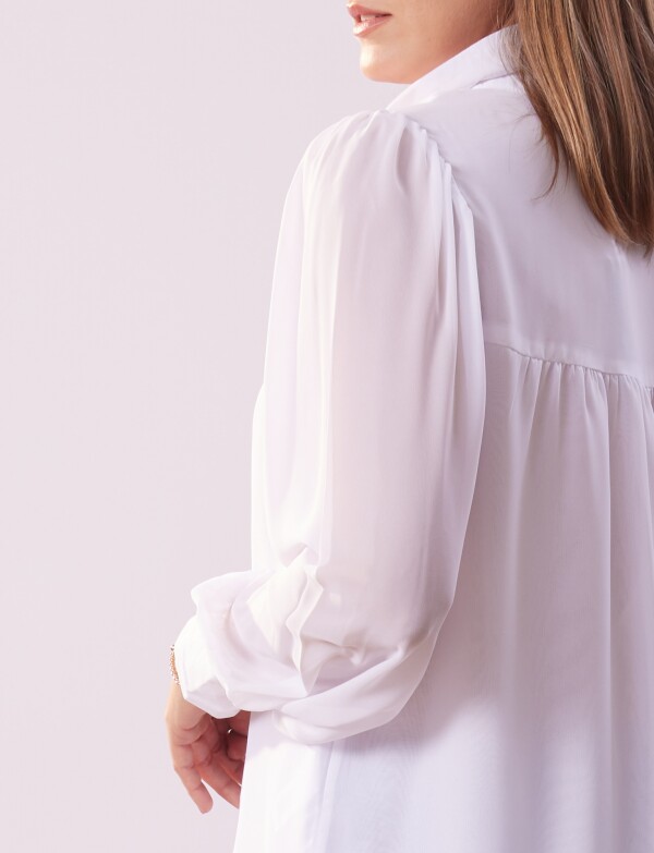 Camisa Gasa BLANCO