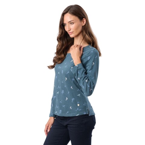 REMERA ESTAMPADA XS-XXL PETROLEO