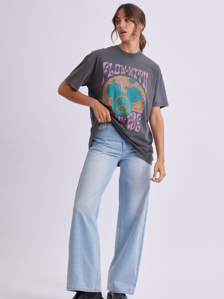Pantalón de jean wide leg Azul Claro