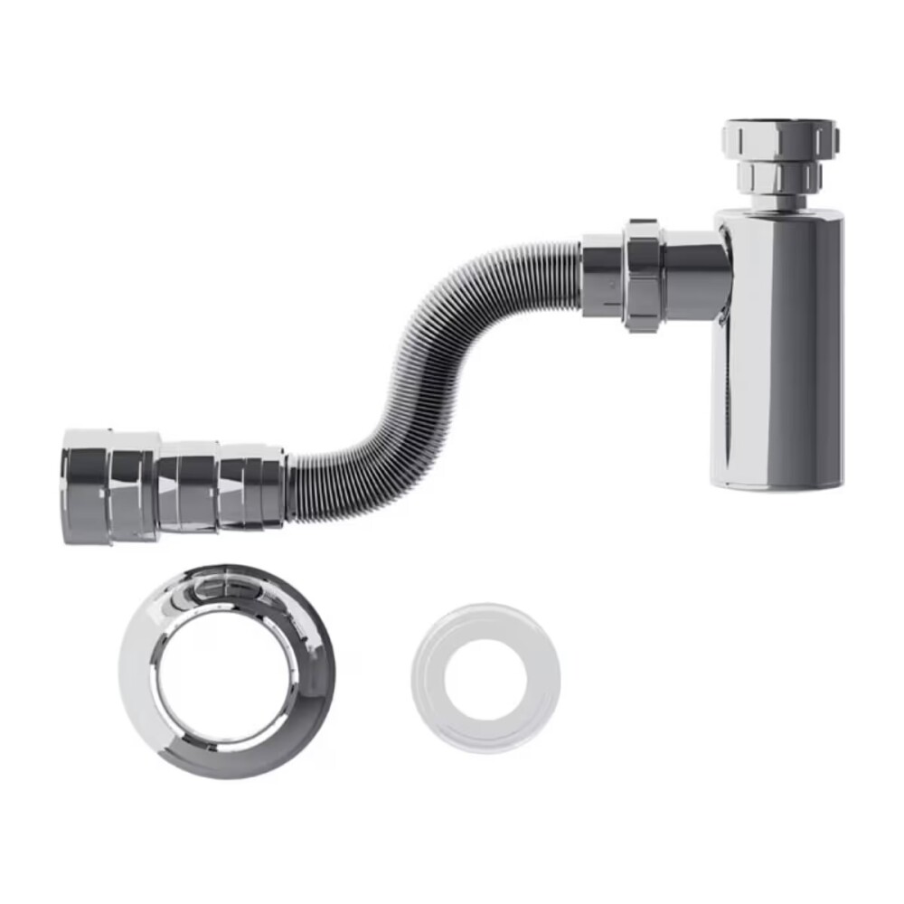 Sifón cromado botella chico plástico univer. Blukit Sifón Cromado Botella Chico Plástico Univer. Blukit